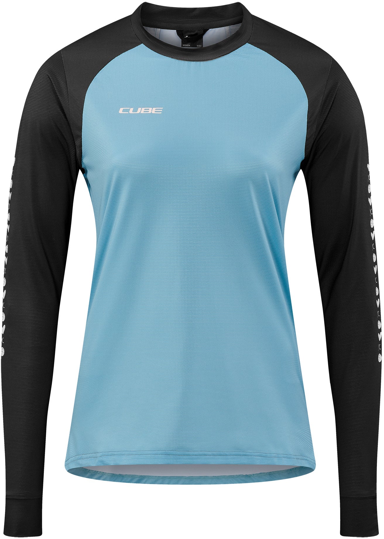 CUBE ATX WS Maillot col rond manches longues blue´n´black