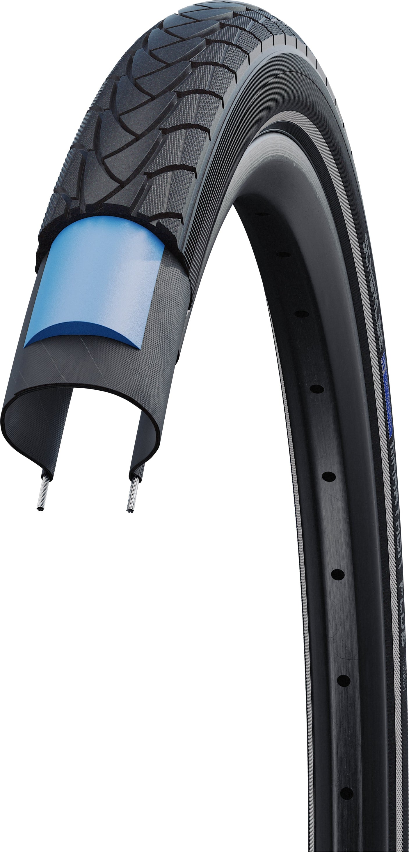 Schwalbe Marathon Plus pneu à tringle fil SmartGuard Endurance Reflex 28x1.10" noir