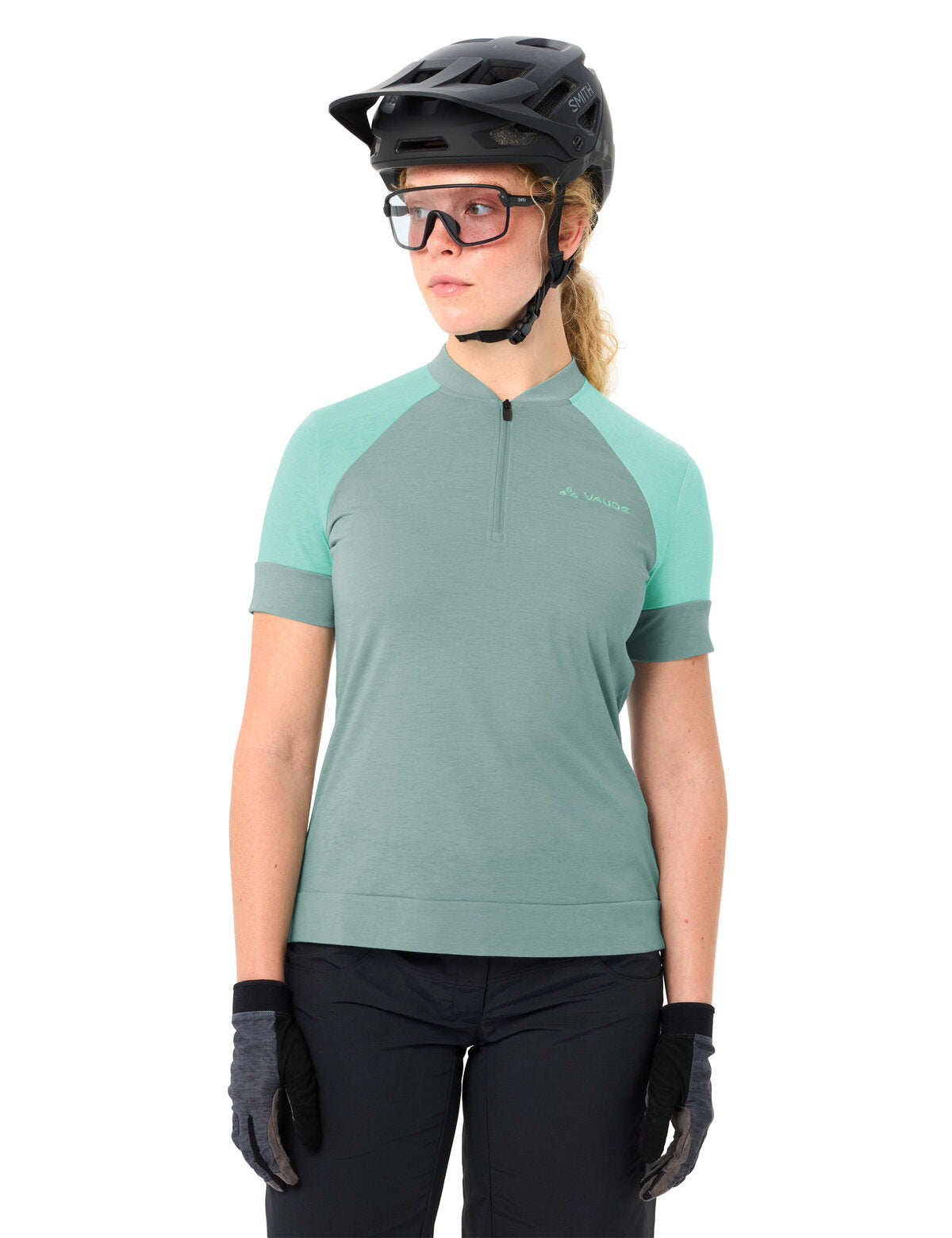 VAUDE Women's Altissimo Q-Zip Shirt fougère poussiéreuse uni