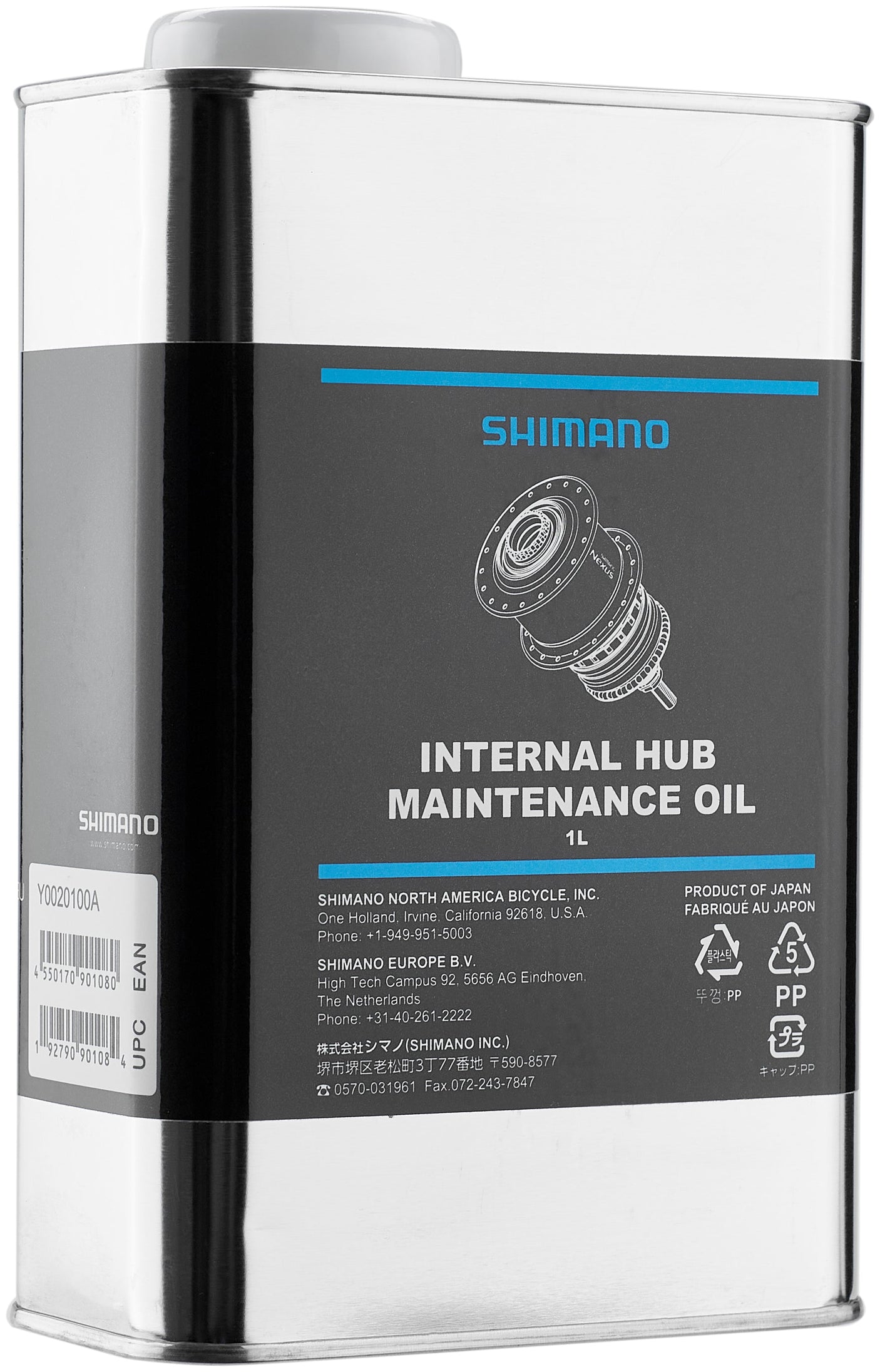 Huile d'entretien Shimano pour moyeu à vitesses 1l