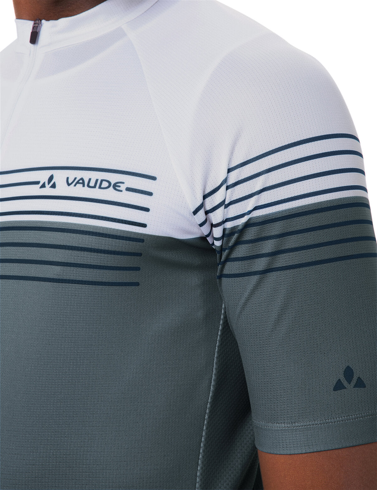 VAUDE Homme Posta HZ Tricot II héron/blanc