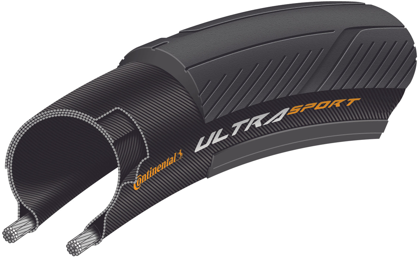 Continental Ultra Sport III Performance pneu à tringle filaire 700x32C noir