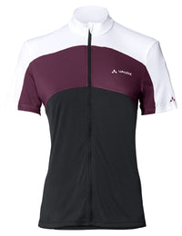 VAUDE Matera Maillot manches courtes zippé intégral femme noir/violet