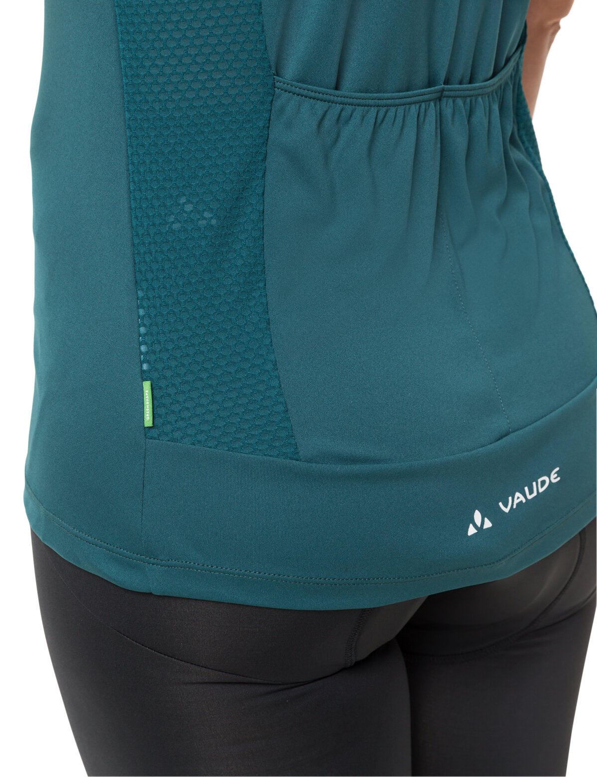 VAUDE Matera Maillot à manches courtes zippé intégral Femme vert