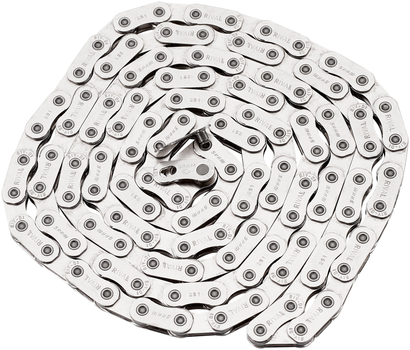 SRAM Rival AXS D1 chaîne 12 vitesses 120 maillons avec Flattop PowerLock argenté