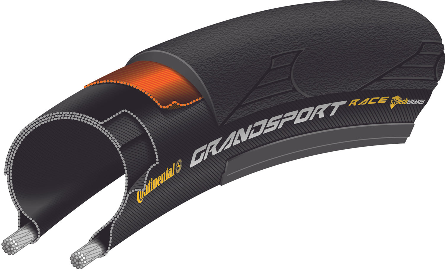 Continental Grand Sport Race pneu pliant 700x23C noir