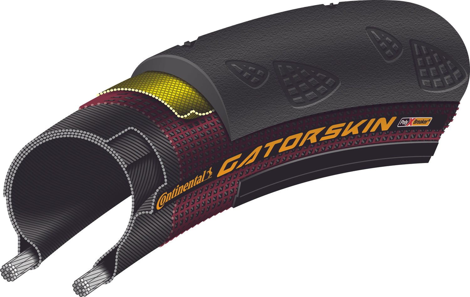 Continental GatorSkin pneu à tringle PolyX Breaker 28"