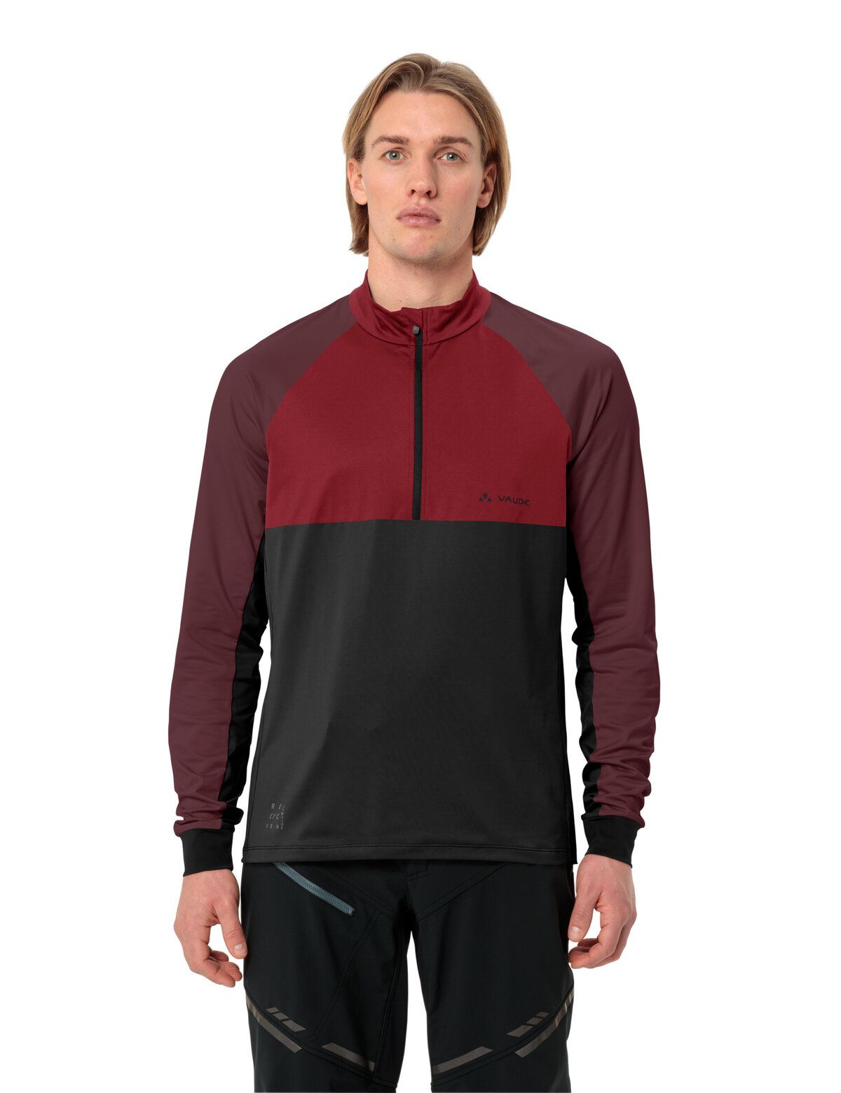 VAUDE Qimsa Halfzip LS Shirt homme carmin