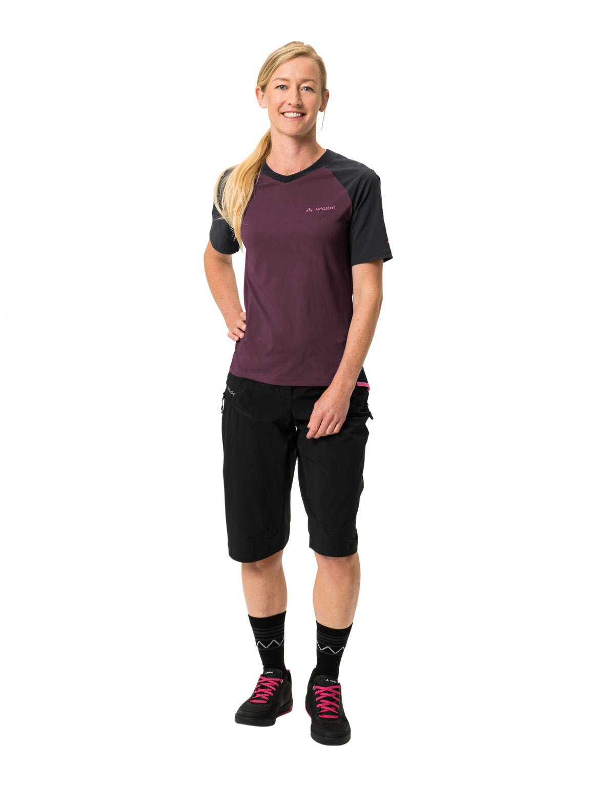 VAUDE Moab Pro Maillot manches courtes femme violet/noir
