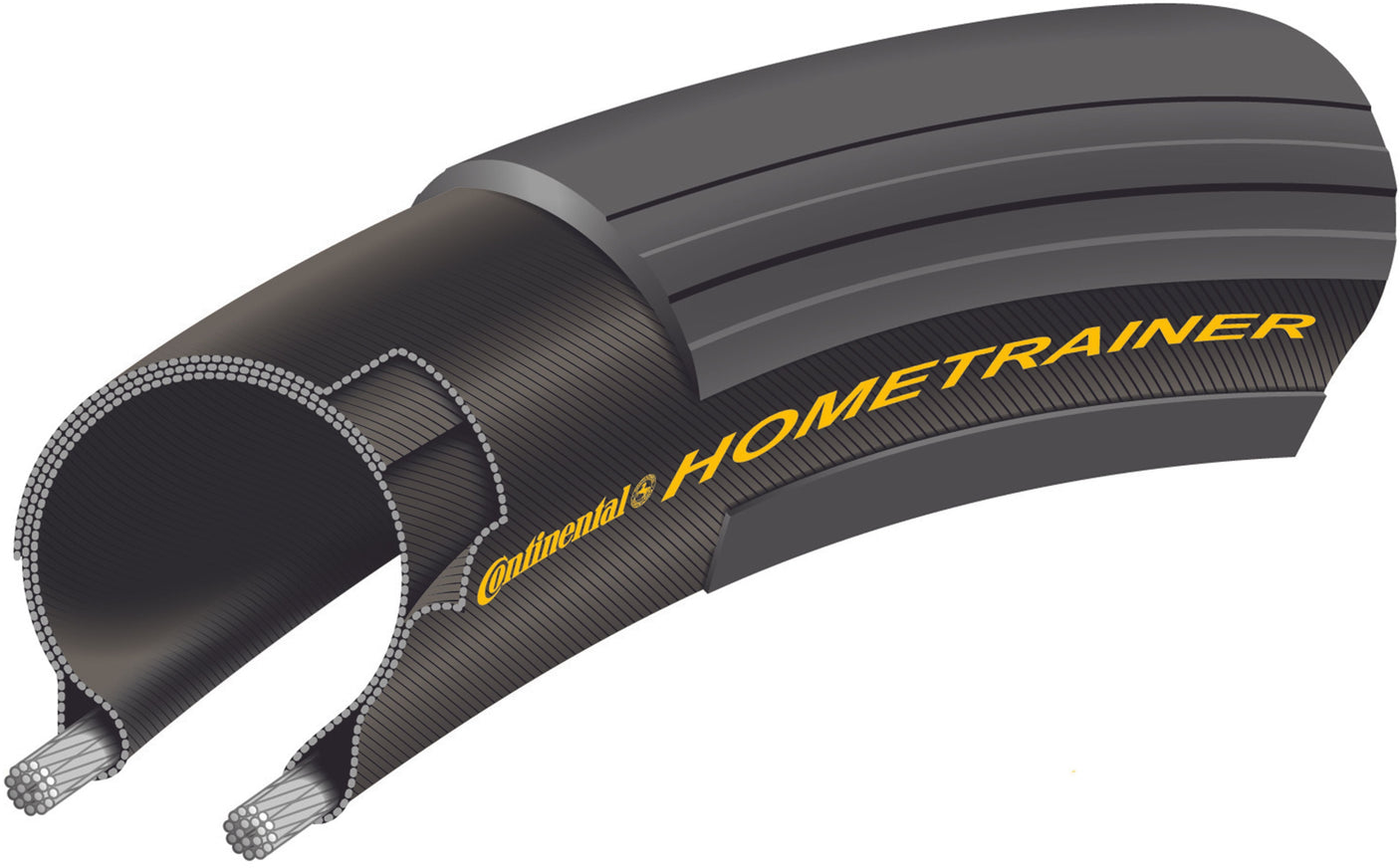 Pneu pliable Continental Hometrainer 47-559 noir