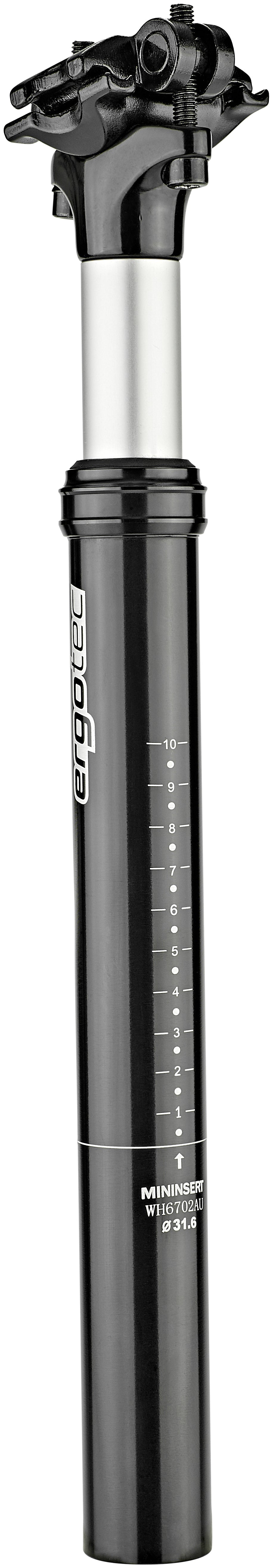 Humpert Ergotec SP-5.0 tige de selle à suspension à ressort brevetée Ø31,6mm 45mm noir