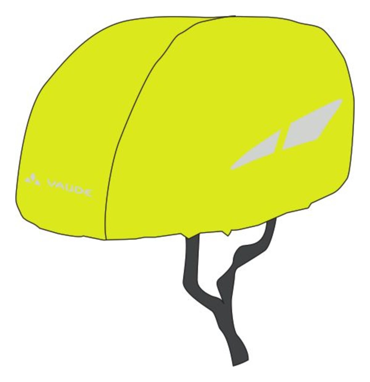 VAUDE Kids Helmet Raincover II jaune
