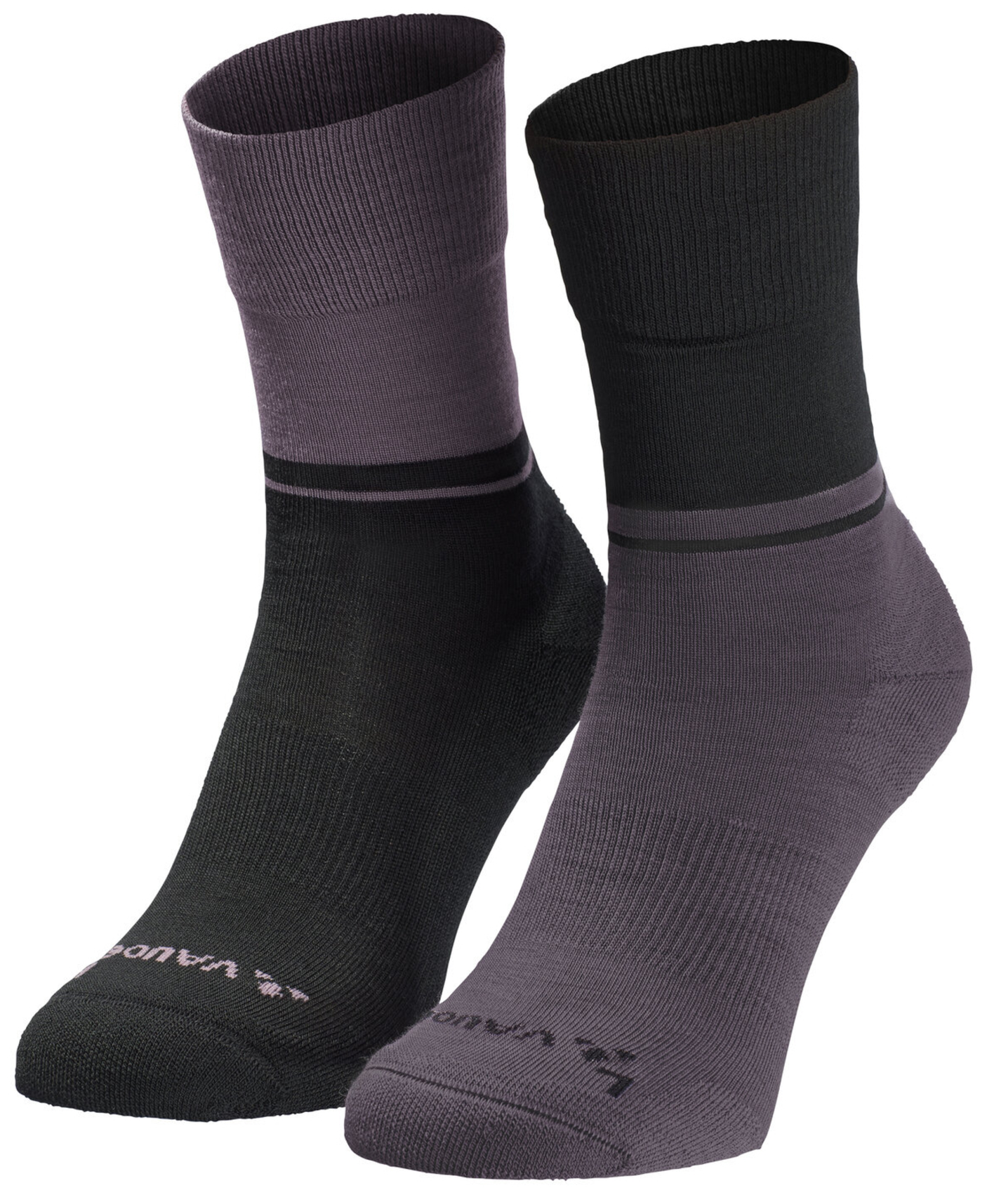 VAUDE Chaussettes Laine Toute l'Année pourpre cendre