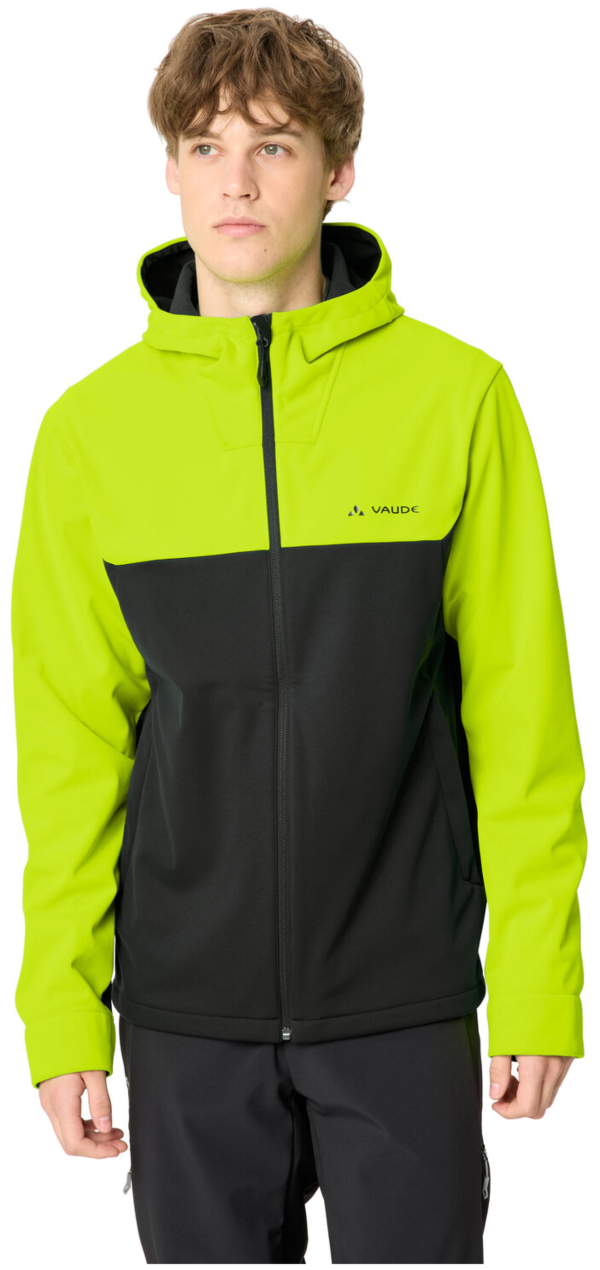 VAUDE Veste Softshell à Capuche Qimsa Homme II jaune néon