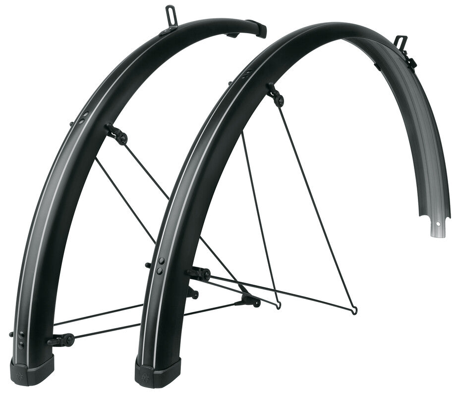 SKS Bluemels Stripes garde-boue set 28" 55mm noir
