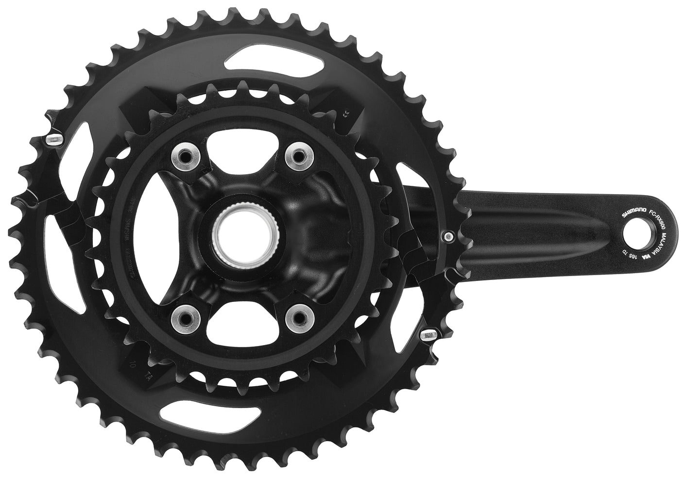 Shimano GRX FC-RX600 pédalier 2x10 vitesses 46-30 dents noir