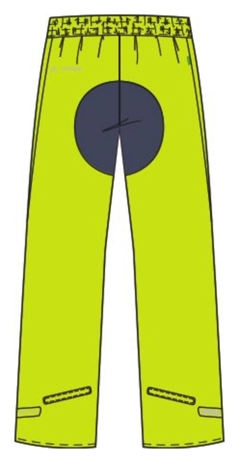VAUDE Drop Pants II homme jaune néon uni