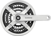 Shimano FC-TY501 pédalier 6/7/8 vitesses 48-38-28 dents avec protège-chaîne argenté