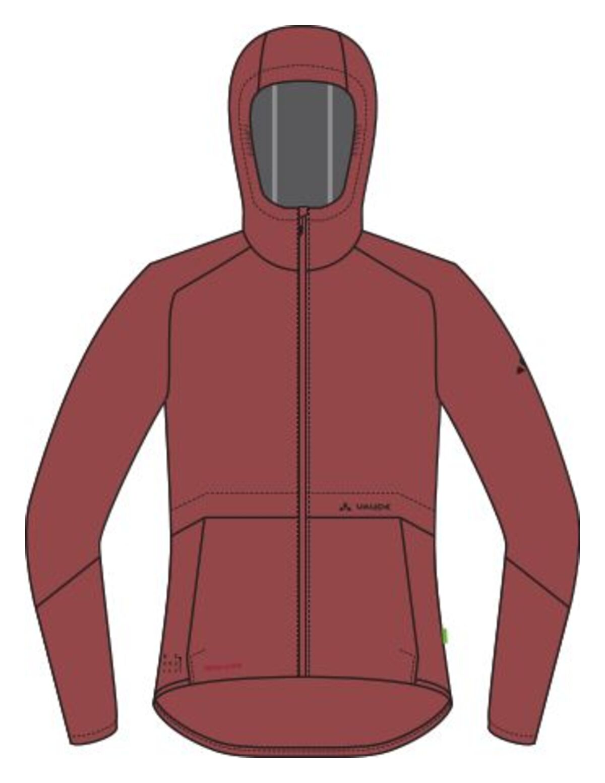 VAUDE Loamer Rain Jacket Femme orange