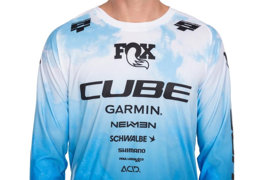 Cube Maillot VTT X Actionteam manches longues black´n´white