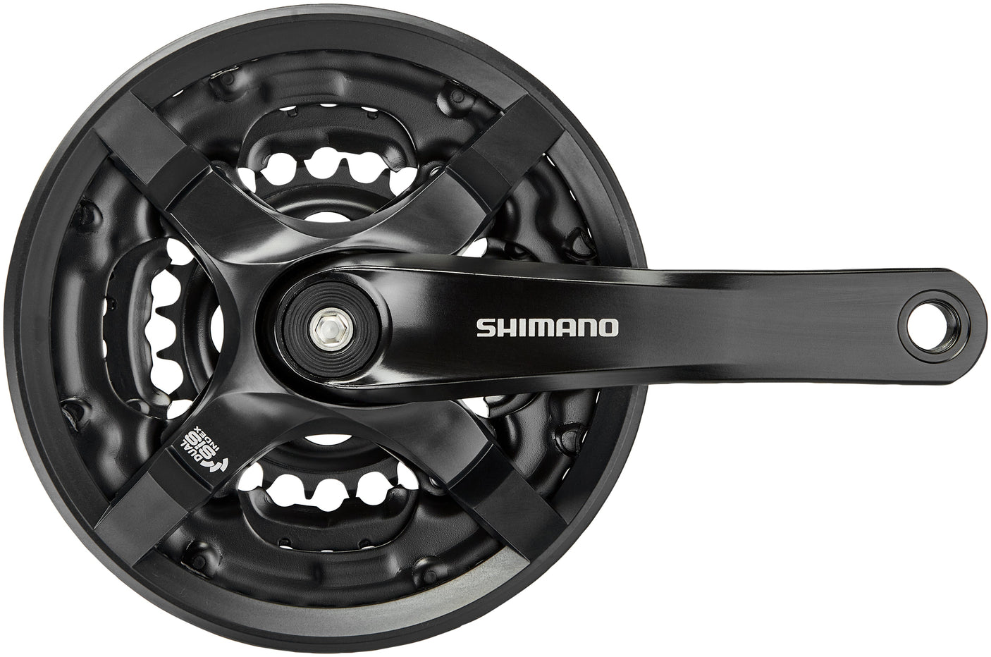 Shimano FC-TY501 pédalier 6/7/8 vitesses 42-34-24 dents avec protège-chaîne noir