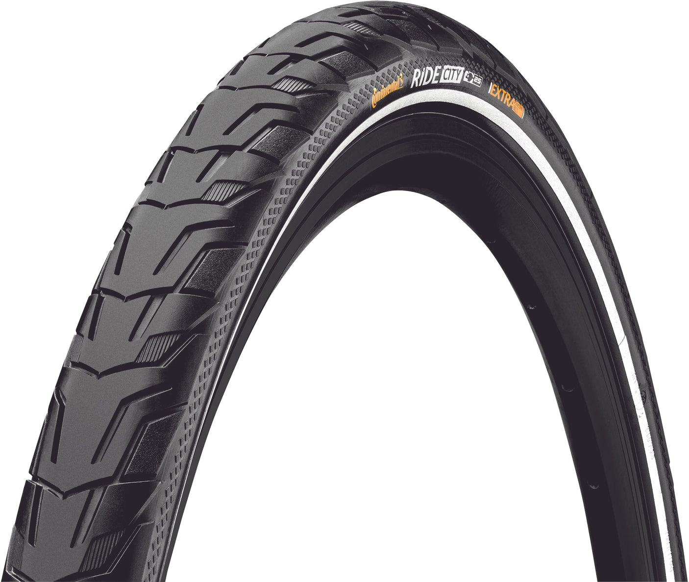 Continental Ride City pneu à tringle 28" réfléchissant noir