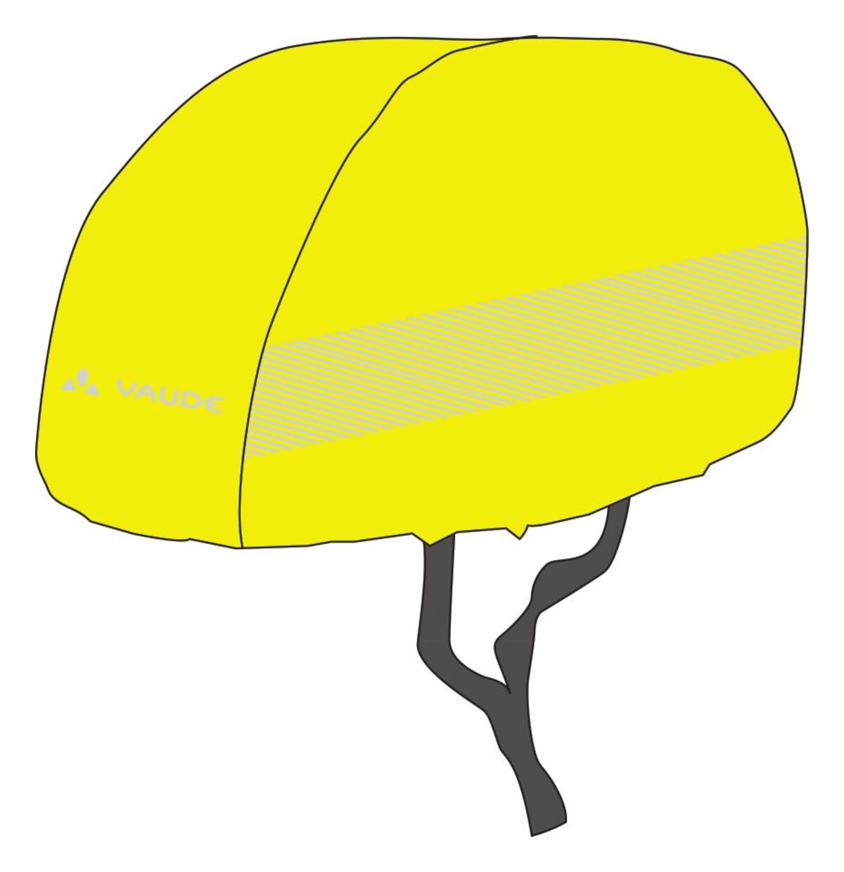 VAUDE Luminum Couvre-pluie pour casque jaune