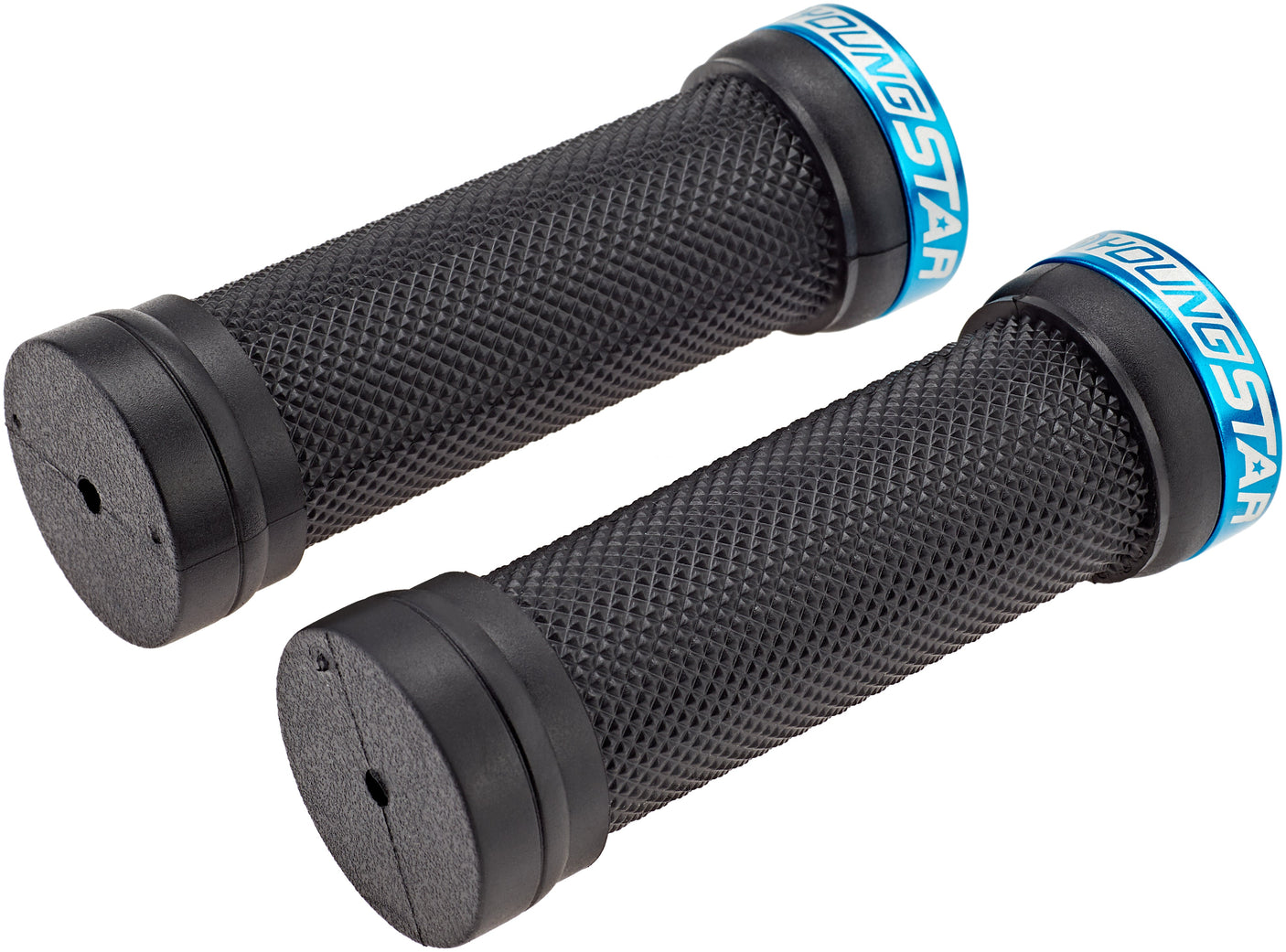 Reverse Youngstar poignées Single Lock-On Ø28mm 98mm enfant noir/bleu clair