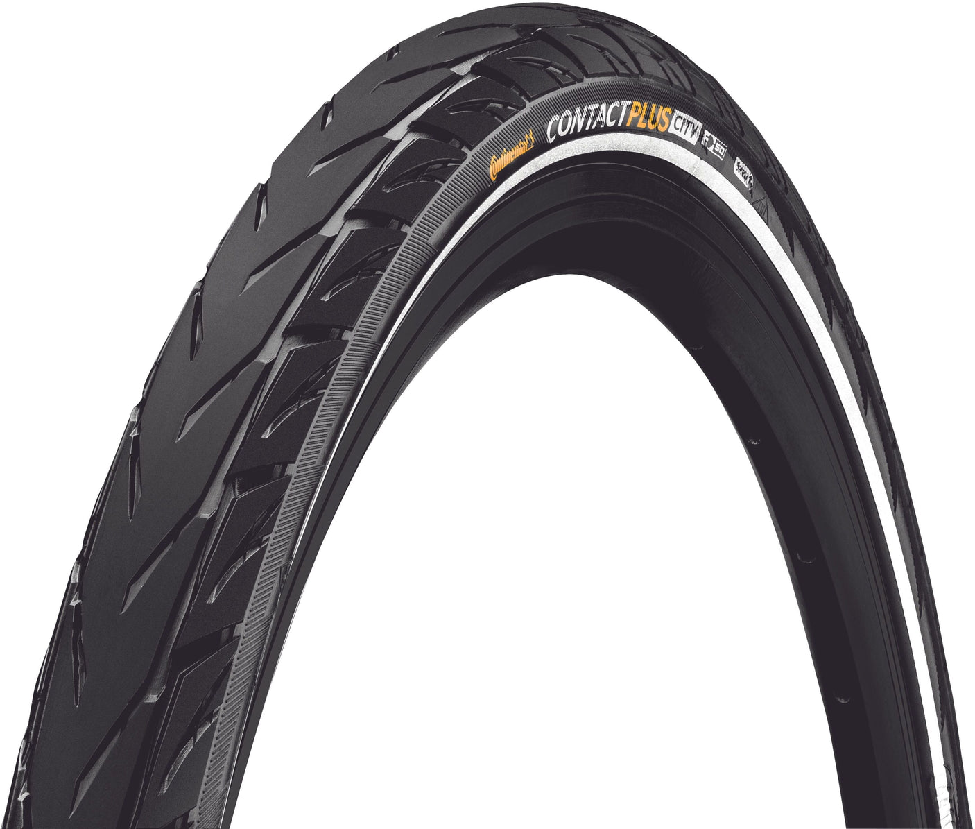 Continental Contact Plus City E-50 pneu à tringle rigide 27,5x2.20" Réfléchissant