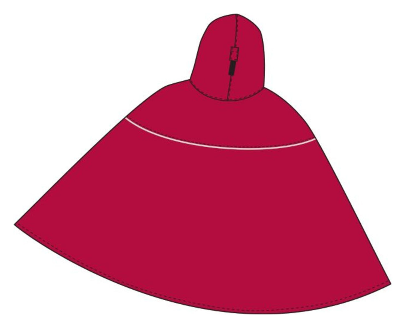 VAUDE Valdipino Poncho rouge