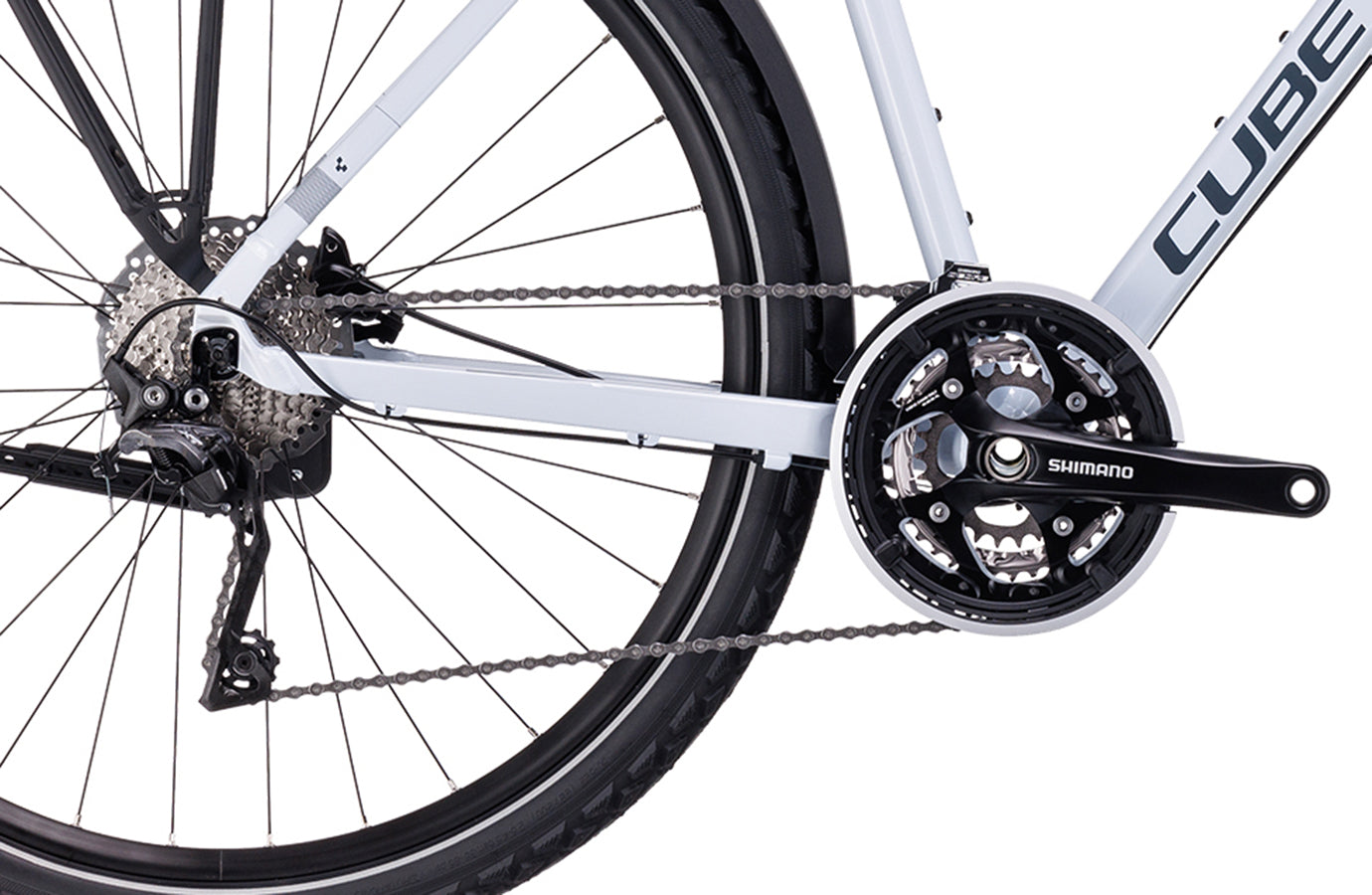 Cube Nature Pro Allroad Classic blanc givré et gris