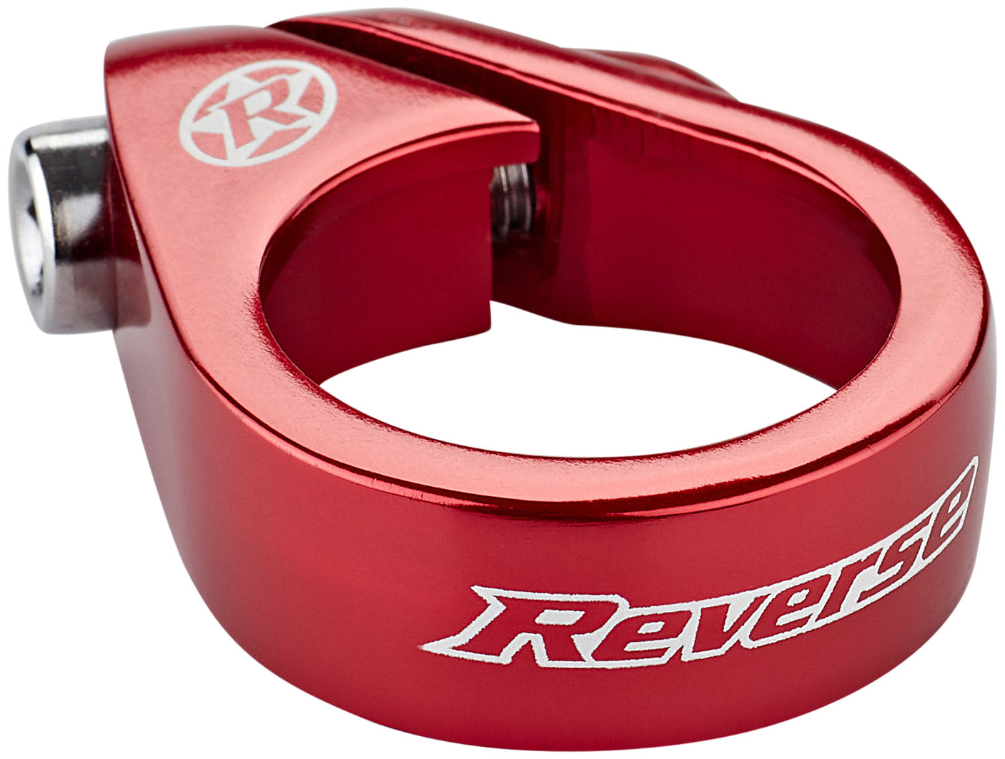 Collier de selle à boulon inversé Ø31,8mm rouge