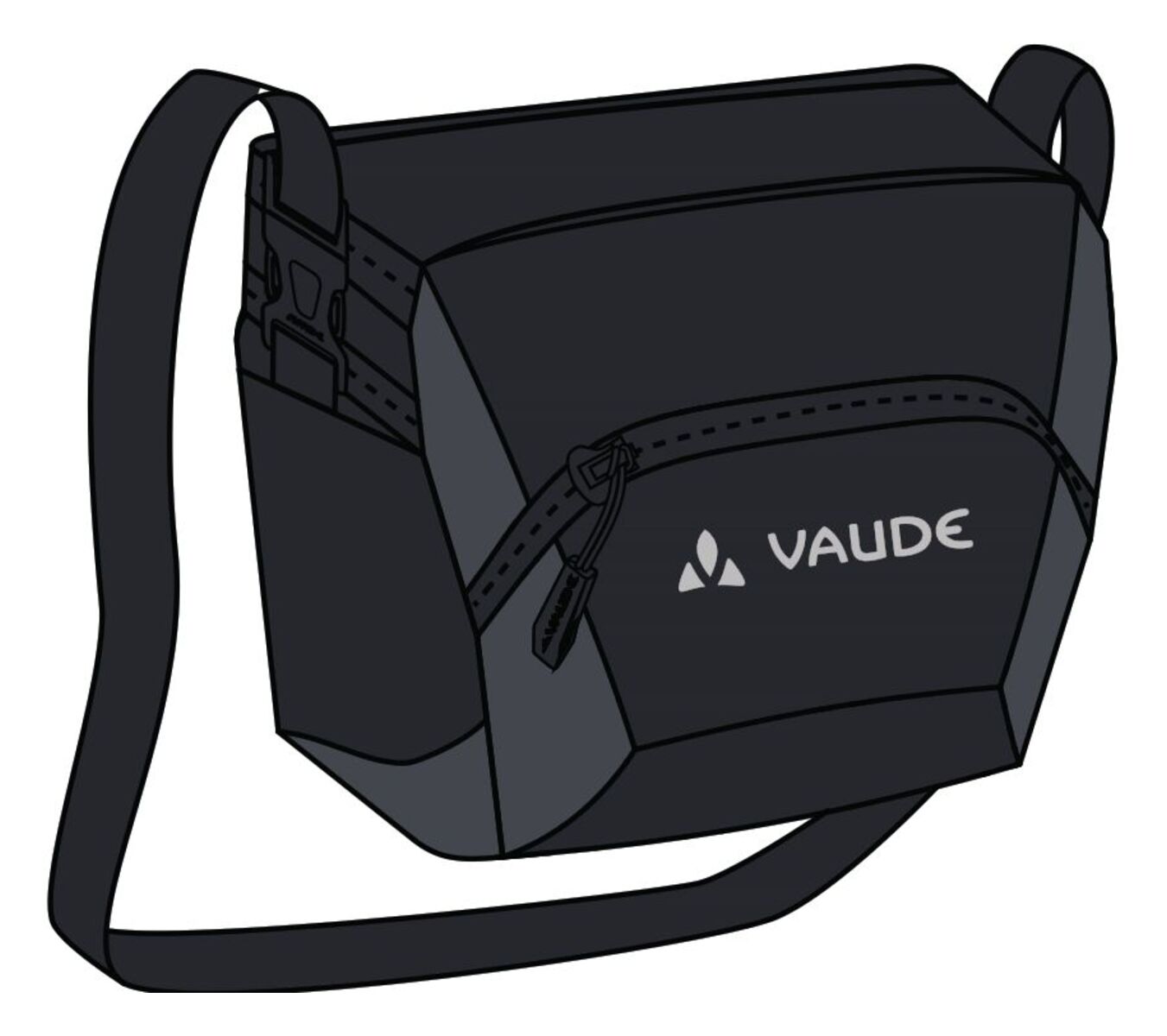 VAUDE OnTour Box L sac Klickfix ready noir