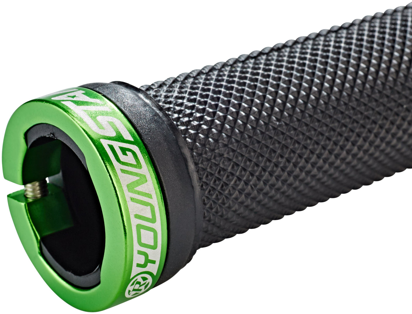 Reverse Youngstar Single Lock-On poignées Ø28mm 98mm enfant noir/vert