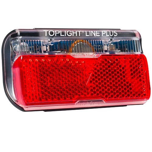 Busch + Müller Toplight Line feu arrière à dynamo avec feu de position 80mm noir