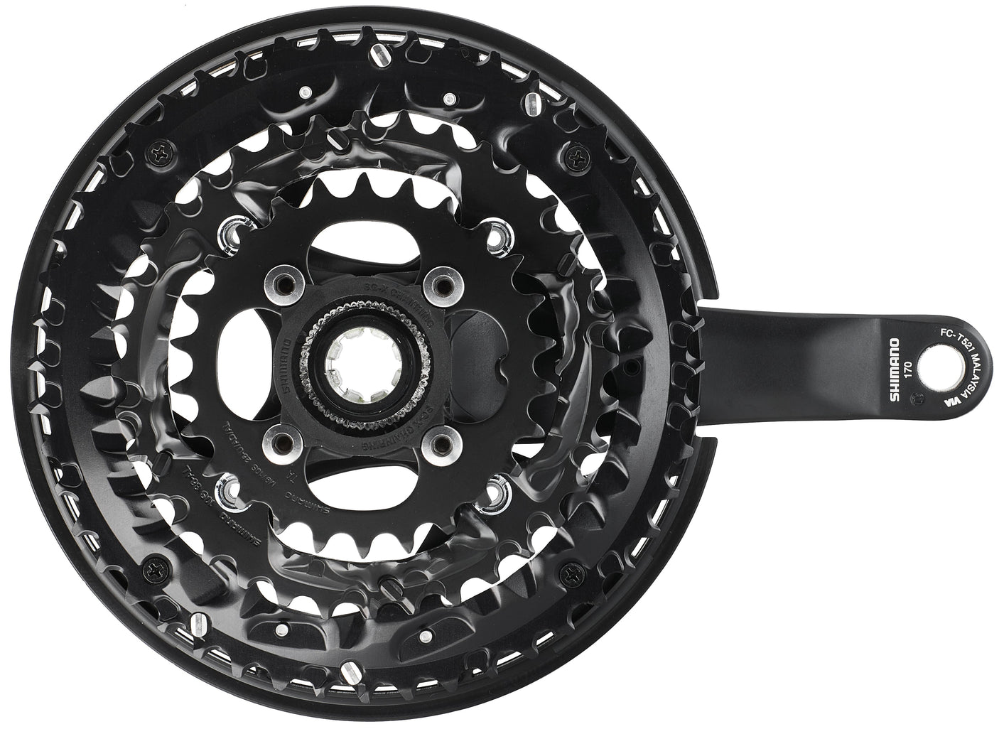 Shimano Trekking FC-T521 Octalink pédalier 3x10 vitesses 48-36-26 dents noir
