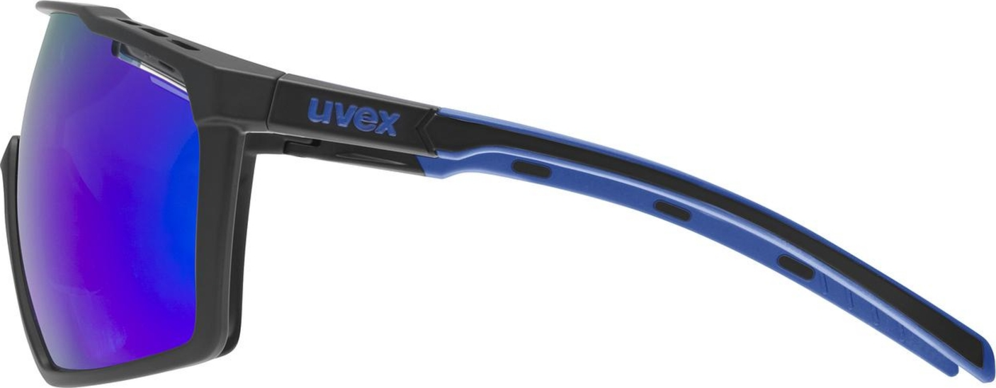uvex Mtn Perform lunettes de vélo Noir-Bleu Mat / Miroir Bleu
