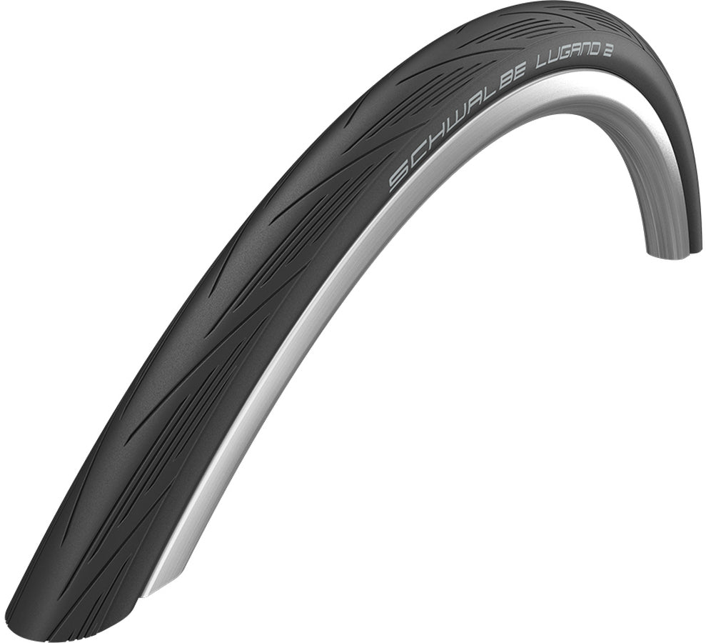 Schwalbe Lugano II Endurance pneu à tringle rigide 700x25C Active TwinSkin Renforcé Tread