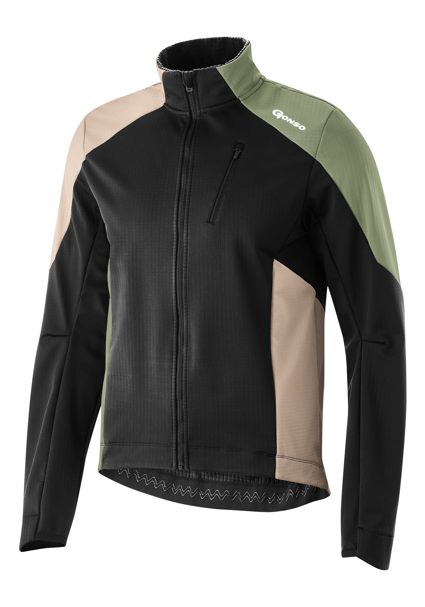 Gonso Trail Veste Softshell Homme Noir/timson Sable/bellourt Castle