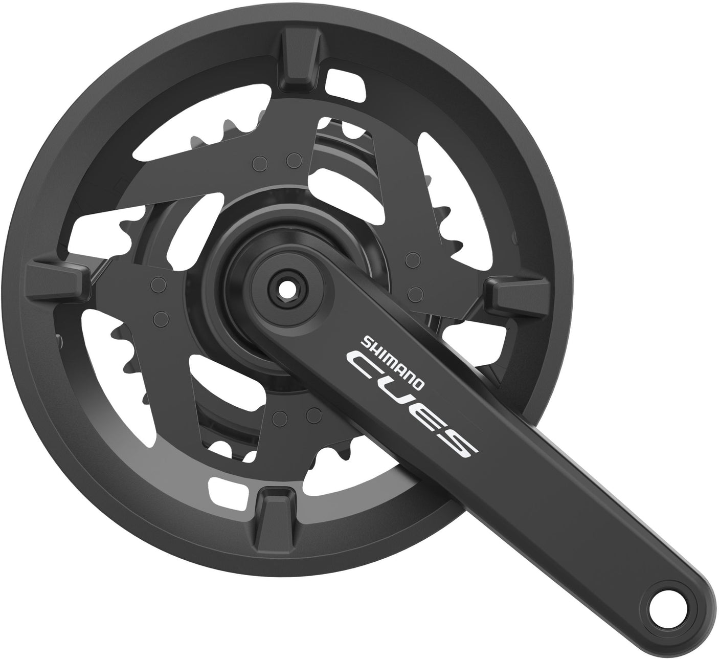 Shimano Cues FC-U4010-2 pédalier 9/10 vitesses 46-30 dents avec protège-chaîne