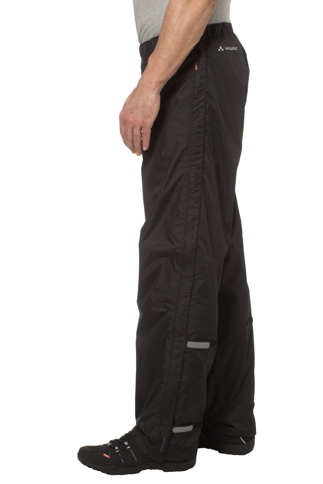 VAUDE Pantalon de pluie zippé intégral Fluid II homme noir