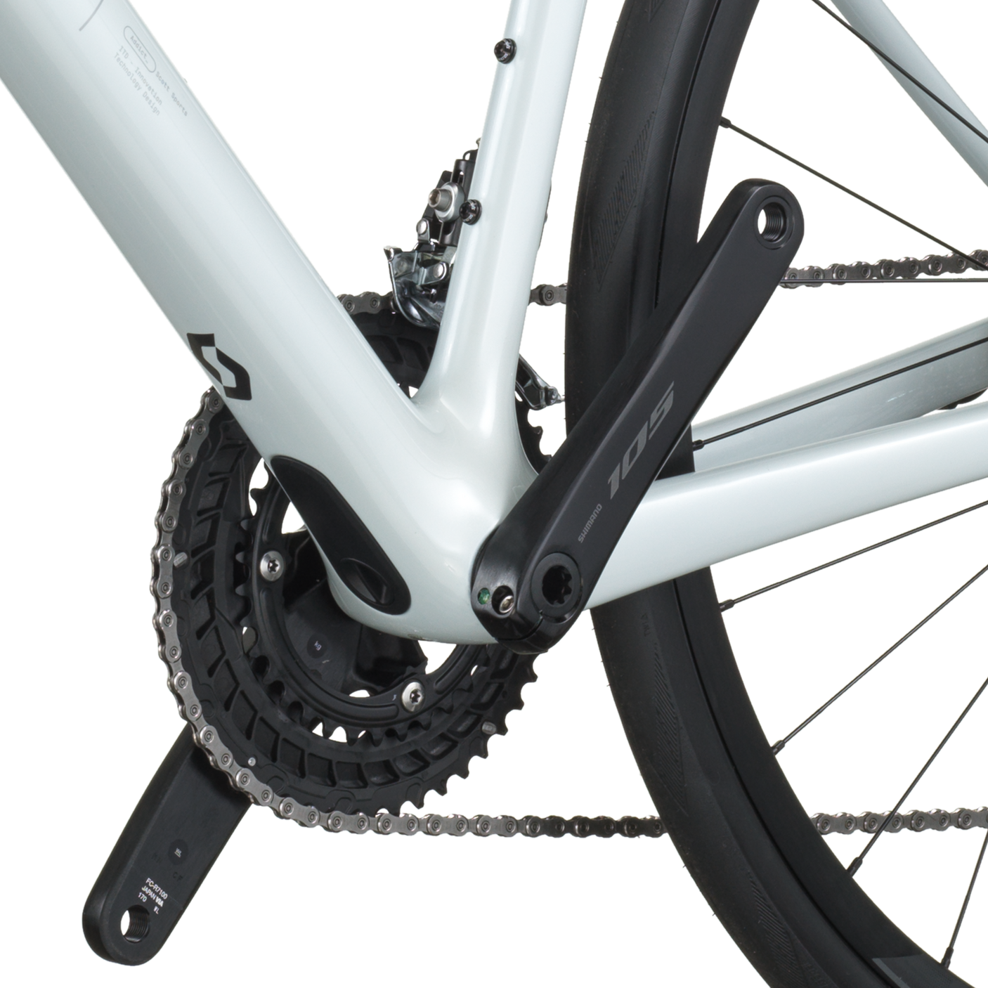 Scott Addict 50 blanc cumulus