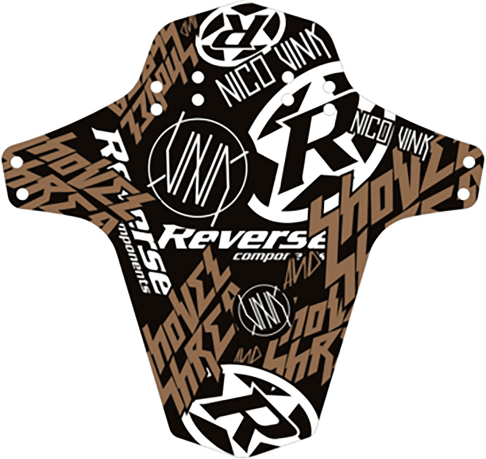 Reverse Nico Vink Stickerbomb garde-boue noir/multicolore