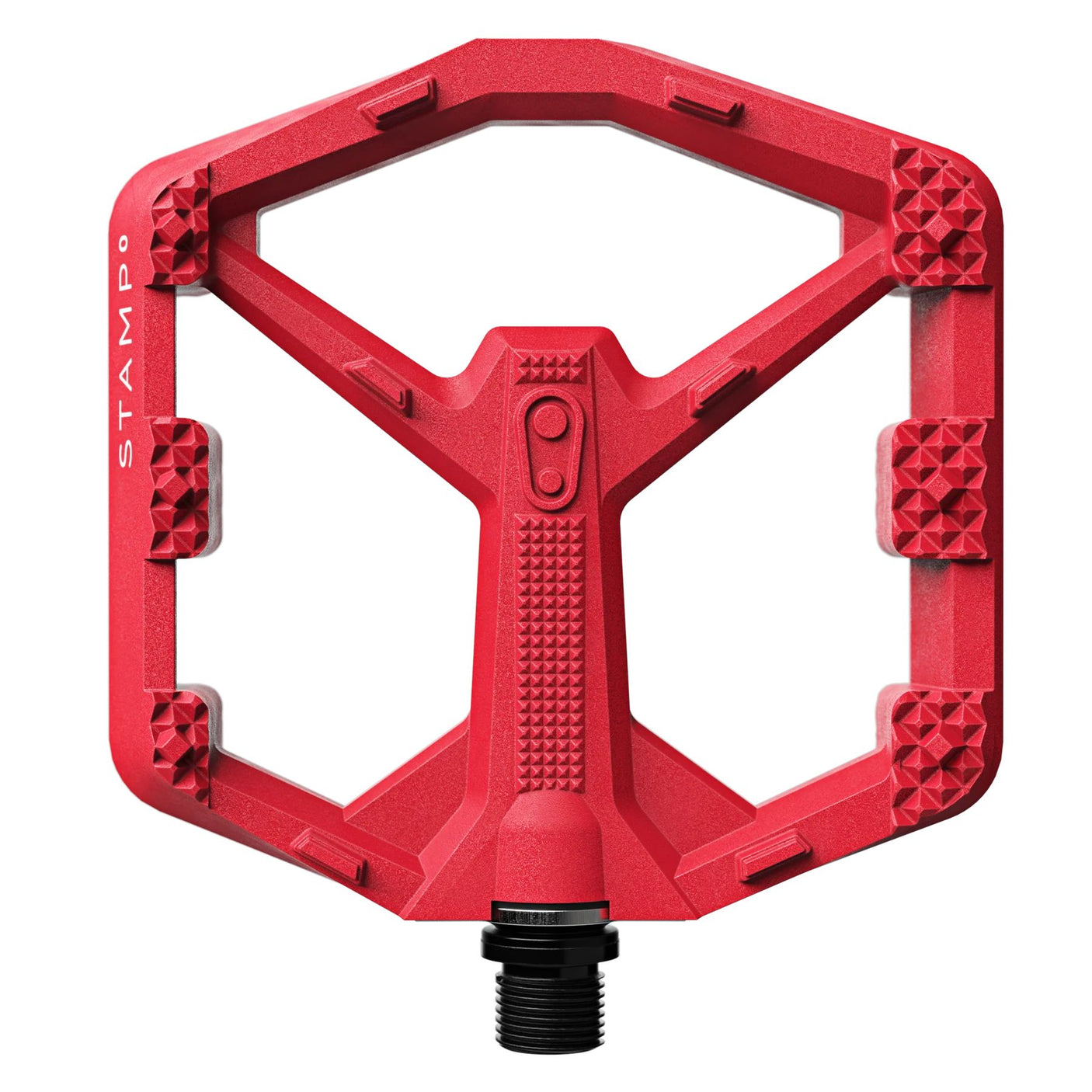 Crankbrothers Stamp 0 Large pédale plateforme rouge vif
