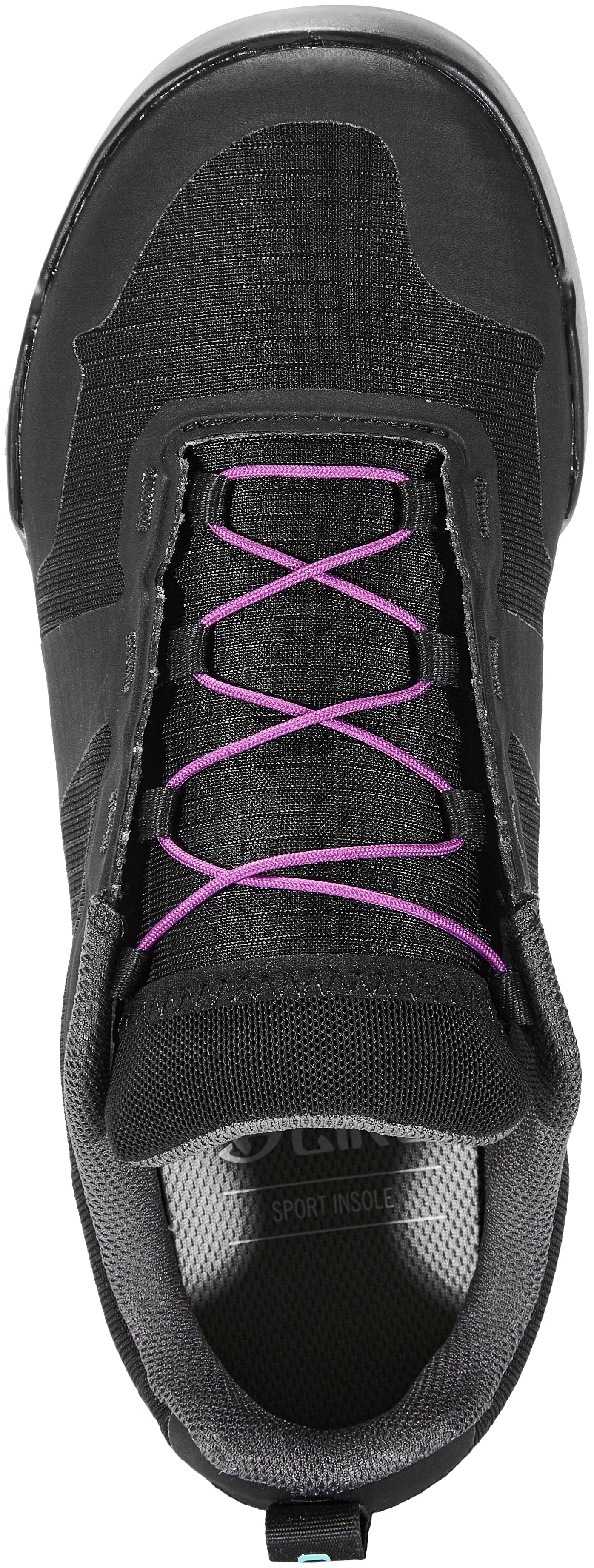 Giro Tracker W Fastlace chaussures black/throwback purple