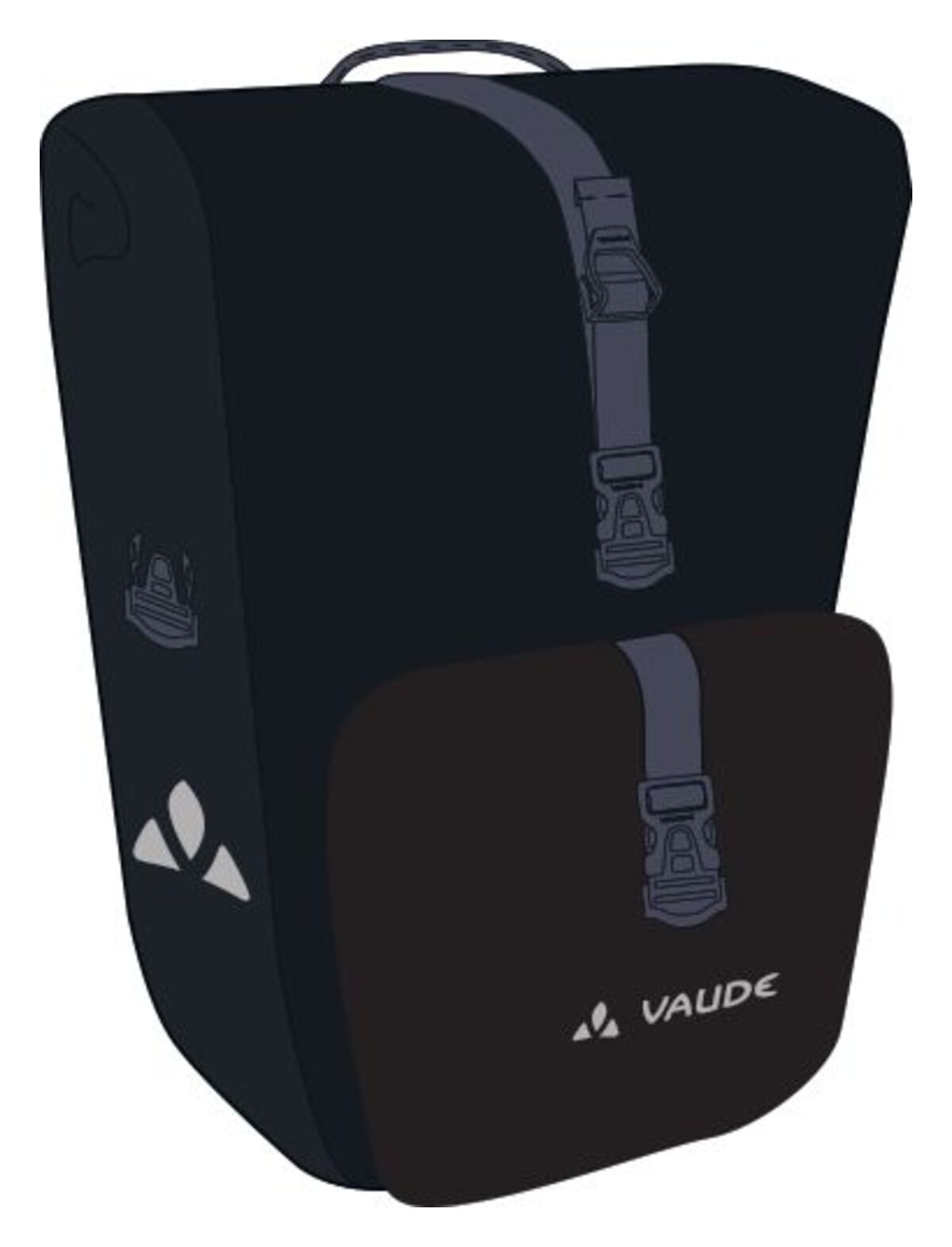 VAUDE Aqua Back Plus sacoche double noire