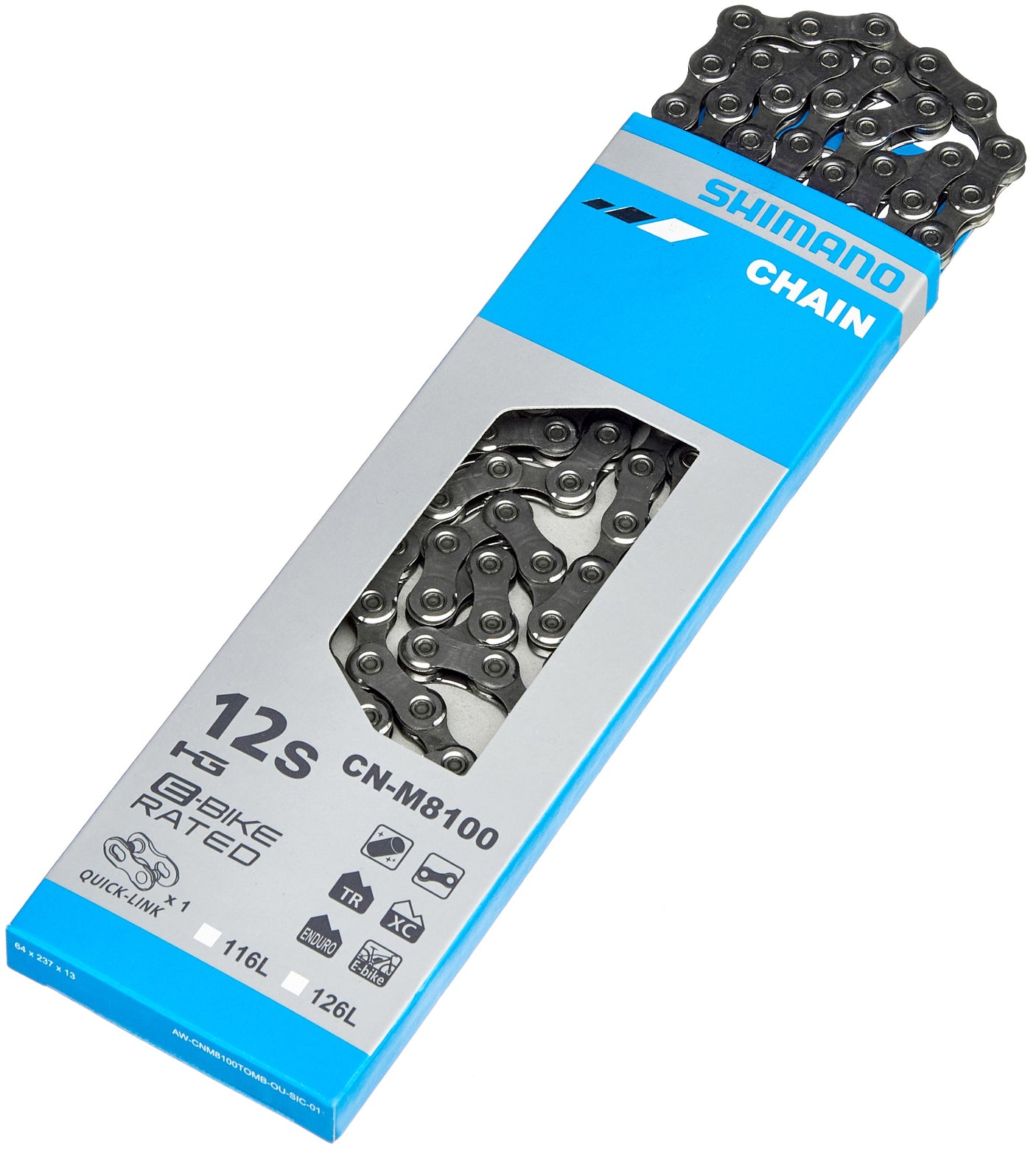 Chaîne Shimano XT CN-M8100 12 vitesses argenté
