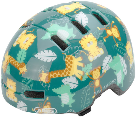 Casque enfant ABUS Skurb vert/multicolore