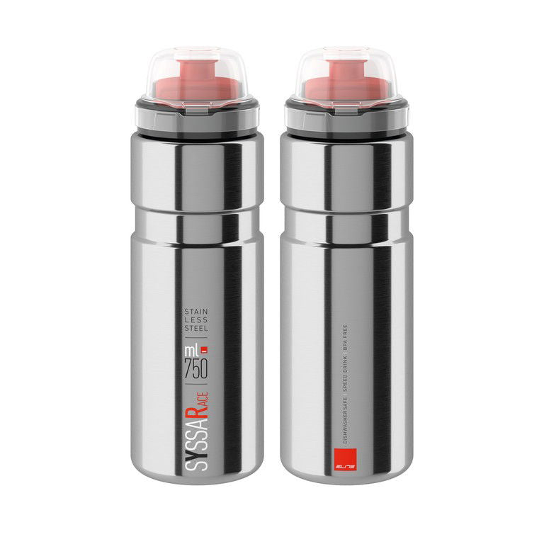 Elite Syssa Race Bouteille d'eau 750ml argent brillant
