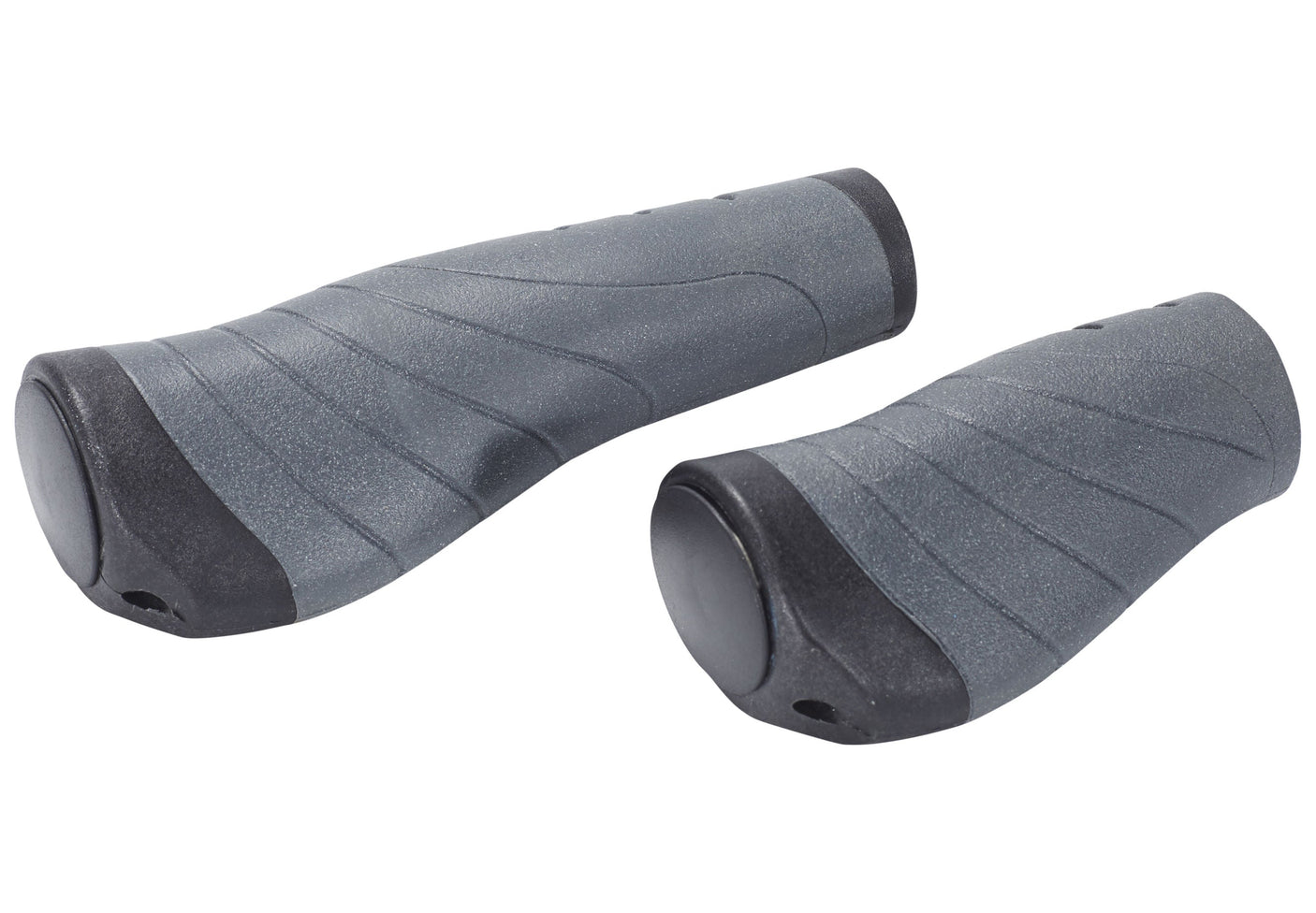 XLC GR-S04 Poignées vissantes ergonomiques noir/gris